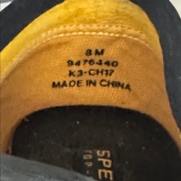 Sperry Topsider women’s black slip on rubber boat shoe deck shoe size 8 - Picture 9 of 9